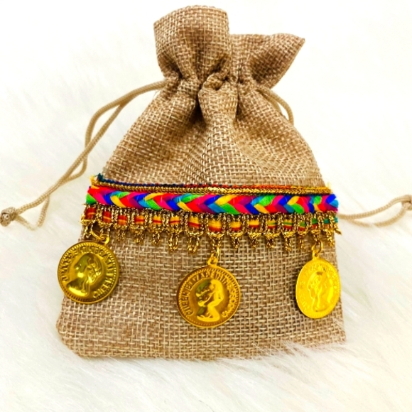 Other - Boho style party favor pouches, pack of 12